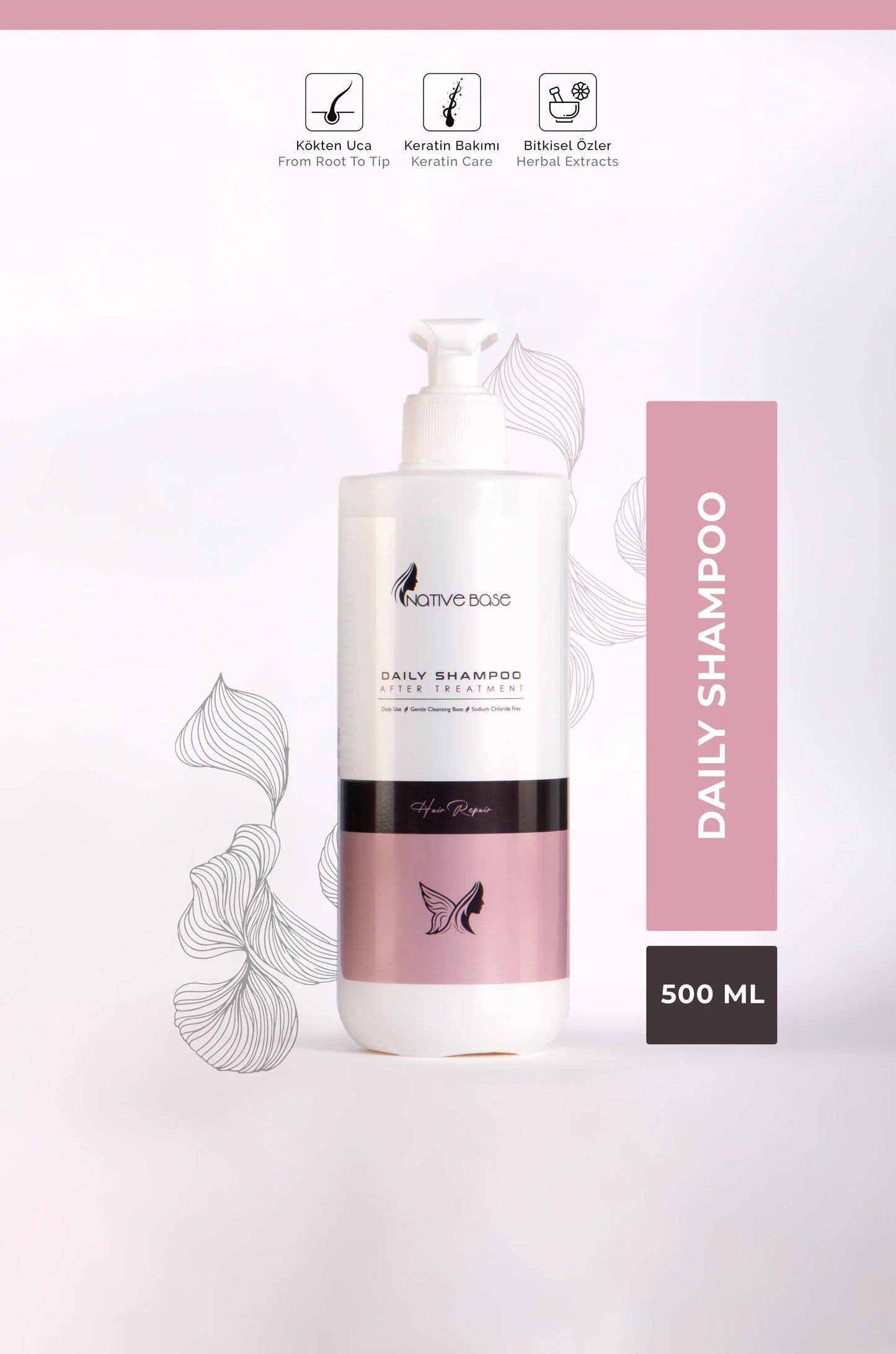 NATİVE BASE DAILY SHAMPOO - 500 ML