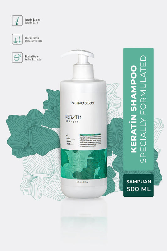 NATIVE BASE KERATİN SHAMPOO 500 ML