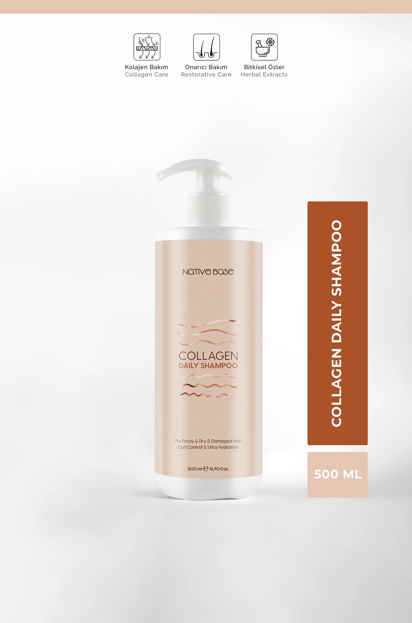 NATİVE BASE COLLAGEN DAILY SHAMPOO - 500 ML